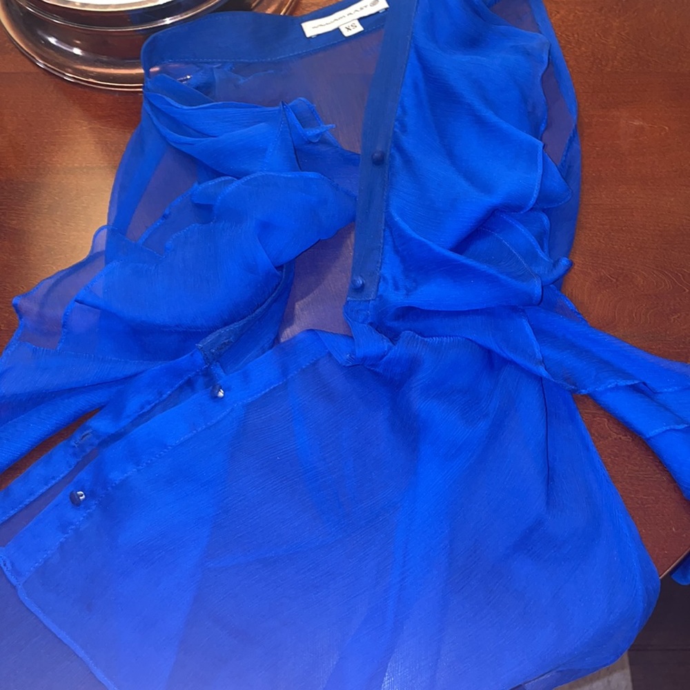 William Rast Ruffle Blouse - Picture 7 of 9